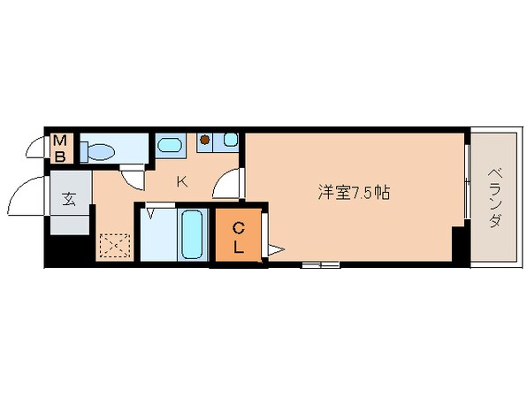 クレストステージ内山の物件間取画像